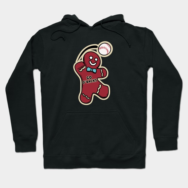 Arizona Diamondbacks Gingerbread Man Hoodie by Rad Love